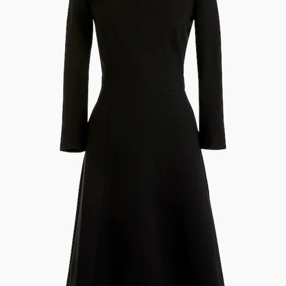 J. Crew Black Long Sleeve Dress